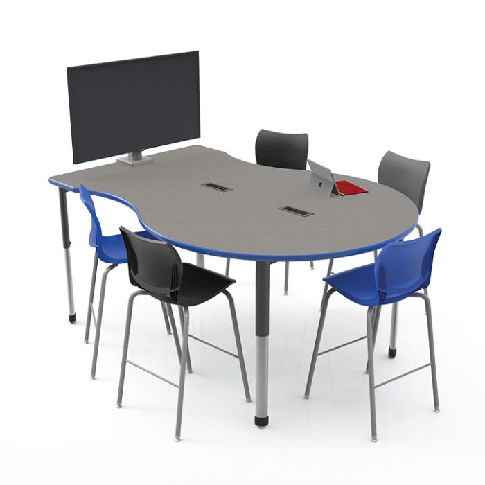 Media Table | 4 Power & 8 USB Outlets | Engage | Interchange Series