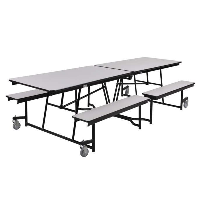 Cafeteria Table | NPS® 10' Rectangle Mobile Table with Benches