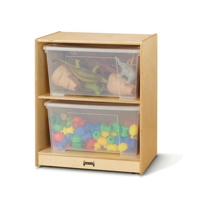 Cubbie | Space Saver Jumbo Tote Storage with Clear Totes & Lids