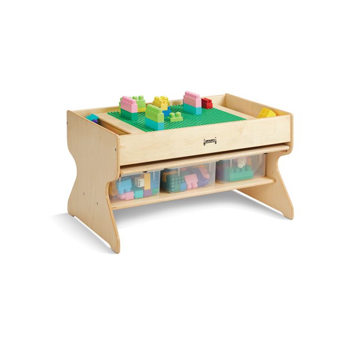Deluxe Building Table With 3 Storage Tubs