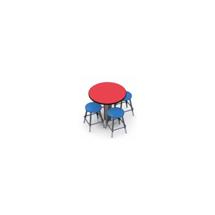 Shown in Berry Top, Black Edge, Stools 0801 Royal Blue