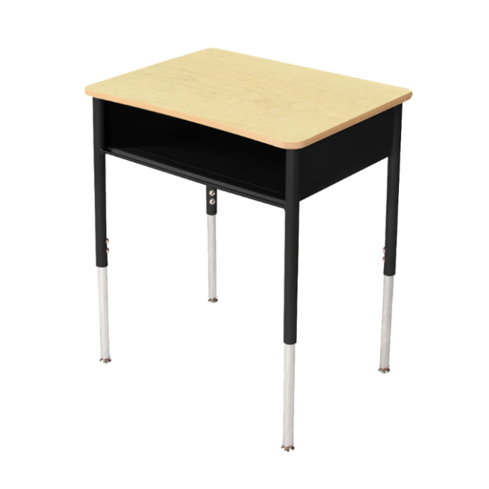 Student Desk | R90 Series Rectangle | Solid Plastic Top | Set of 2