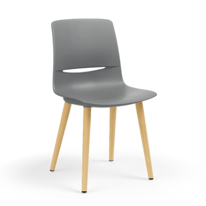 Chair | LimeLite | Tapered Wood Leg