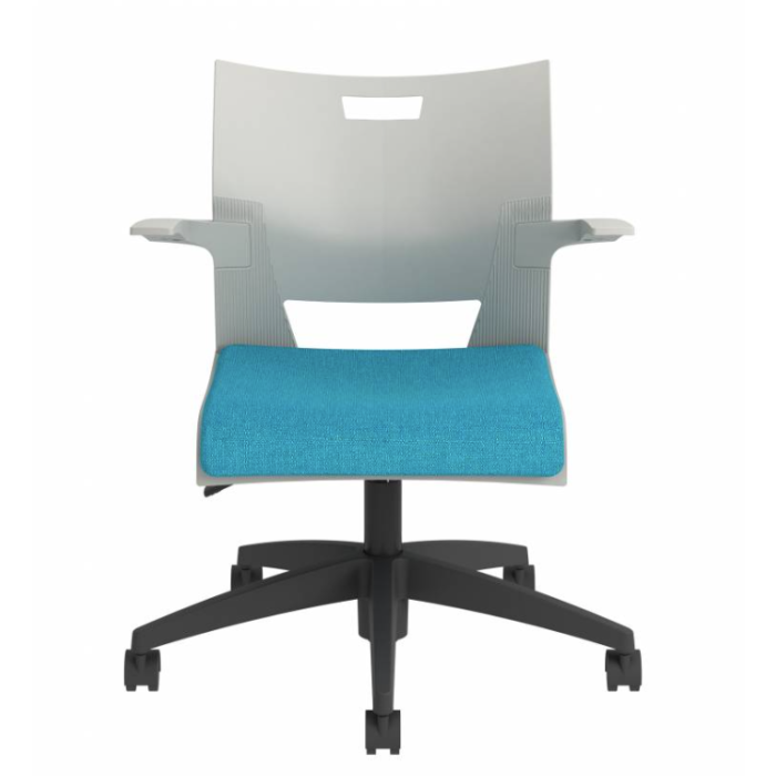 Task Chair | Duet  with Arms and Upholstered Seat