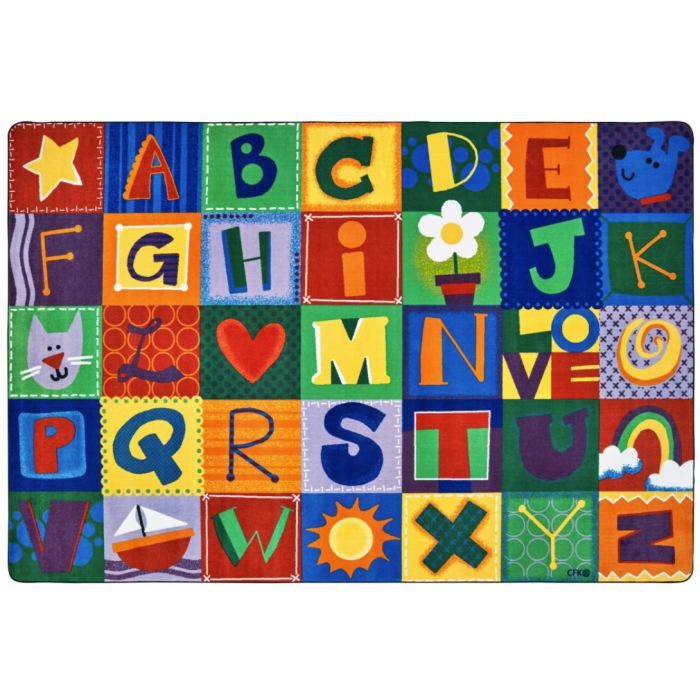 Carpet | 8' x 12' KIDSoft Toddler Alphabet Blocks rug