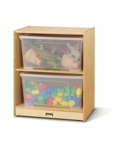 Cubbie | Space Saver Jumbo Tote Storage with Clear Totes & Lids