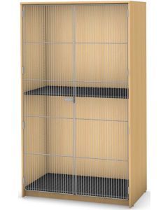 2 Compartment with Full Length Wire Door