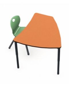 Shown in Marmalade Top, Black Edge, Black Legs, Chair (D10C) Sunset Orange