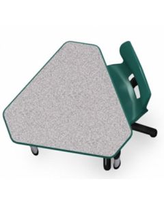Shown in Grey Nebula Top, Forest Green Edge, Black Legs, Chair (00961) Forest Green