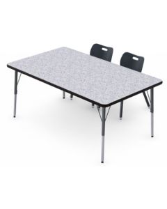 Shown in Grey Glace Top, Black Edge, Black Legs, Chairs (AS4L14) Onyx