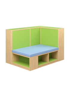 Shelving | Straight Reading Cove | Upholstered Seat