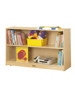 Bookcase | Low Adjustable Mobile Straight Shelf