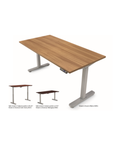 OTG Adjustable Height Desk with Spec Sheet