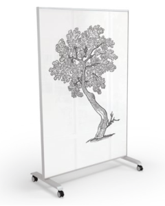 Magnetic Glass Board | Hierarchy Grow & Roll Mobile |4'W x 6'H