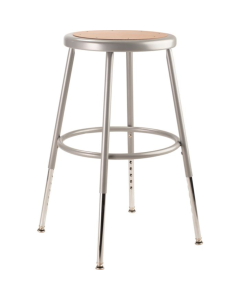 Adjustable Stool | Round Hardboard Seat | 25"-33" 