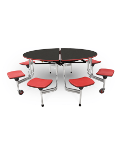 Grey Nebula with Black Round Seat